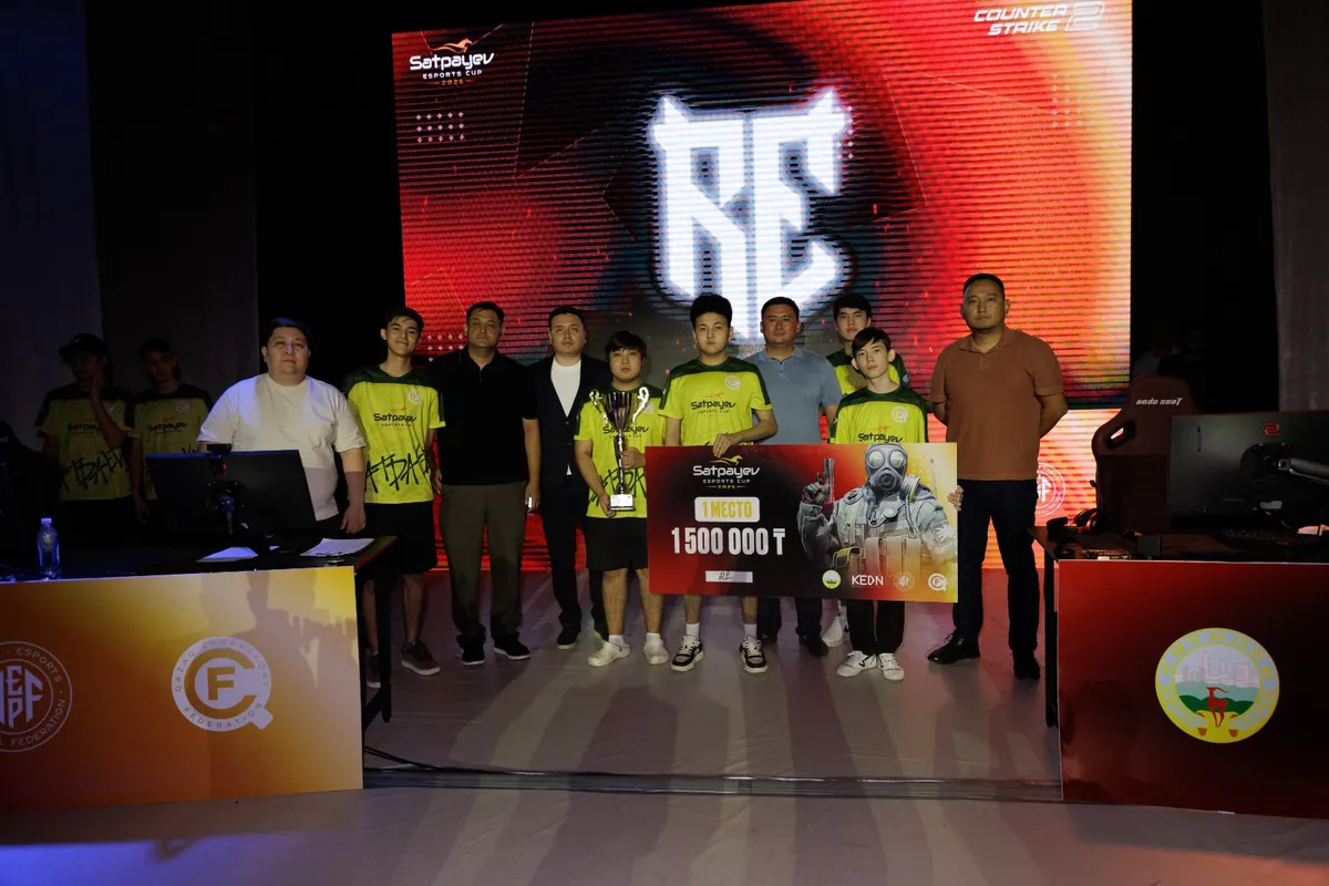 Satpayev Esports Cup 2026 — награждение, 1 место CS2