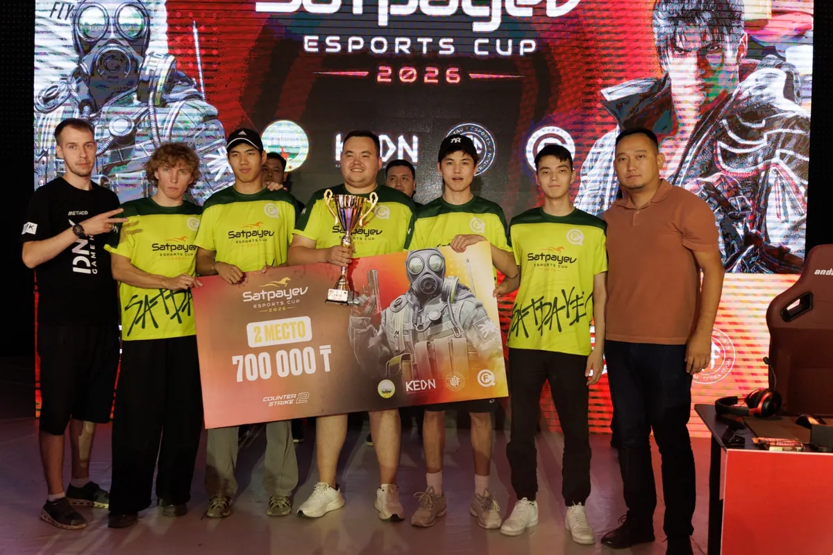 Satpayev Esports Cup 2026 — награждение, 2 место CS2
